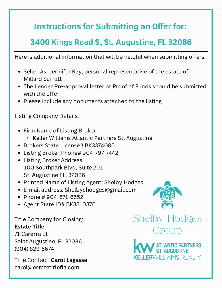 Kings Rd, Saint Augustine, FL 32086