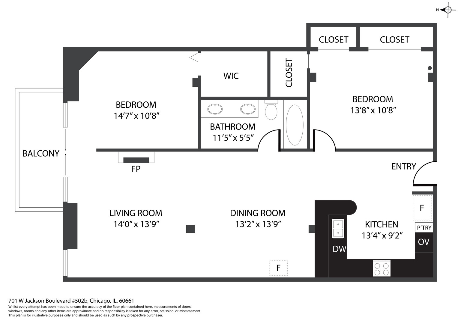 Jackson Blvd, Chicago, IL 60661 #1