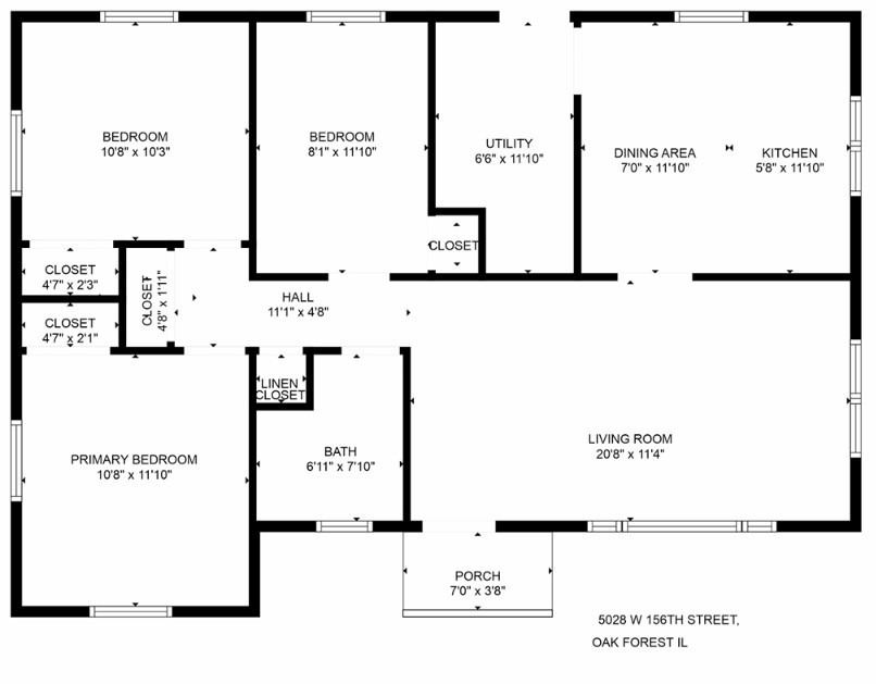 156th St, Oak Forest, IL 60452